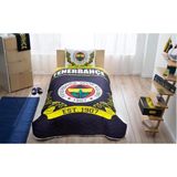 Taç Lisanslı Fenerbahçe Logo Yatak Örtüsü Seti - 160 x 220 cm - Renkli