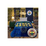 Taç Lisanslı Fenerbahçe Palamut Logo Taraftar Battaniye Tek Kişilik