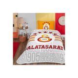 Taç Lisanslı Galatasaray 5 Yıldız Logo Tek Kişilik Pamuk Pike Takımı