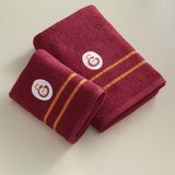 Taç Lisanslı Galatasaray Arma Pamuk 70X140 cm Banyo Havlusu Kırmızı - 70 x 140 cm