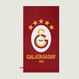 Taç Lisanslı Galatasaray Aslan Microfiber Plaj Havlusu 000000001500225445 Çok Renkli