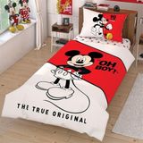 Taç Lisanslı Genç Dısney Mıckey Krem 160x220 Cm Tek Kişilik Nevresim Takımı