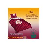 TAÇ LİSANSLI GS KIRMIZI LOGO TEK KİŞİLİK NEVRESİM TAKIMI (Pembe)