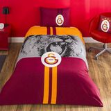 Taç Lisanslı Gs Şampiyon Aslan Pamuk Tek Kişilik Nevresim Takımı - Renkli - 160 x 220 cm