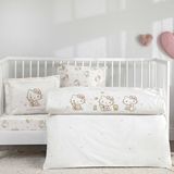 Taç Lisanslı Hello Kitty Cute Baby Pamuk Bebek Nevresim Takımı - Renkli - 100 x 150 cm
