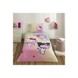 Taç Lisanslı Hello Kitty & Friends Pamuk Tek Kişilik Nevresim Takımı