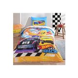 Taç Lisanslı Hot Wheels Let' s Race Tek Kişilik Pamuk Nevresim Takımı