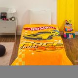 Taç Lisanslı Hot Wheels Rise Tek Kişilik Battaniye - 160 x 220 cm - Sarı