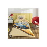 Taç Lisanslı Hotwheels Winner 120x200cm Lastikli Çarşaflı Tek Kişilik Nevresim Takımı