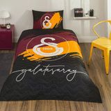 Taç Lisanslı Kapitoneli -Galatasaray Aslan- Lastikli Çarşaflı Tek Kişilik Complete Set