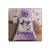 Taç Lisanslı Kuromi 100x200cm Lastikli Çarşaflı Tek Kişilik Nevresim Takımı