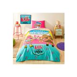 Taç Lisanslı LOL Cute Pamuk Nevresim Takımı Lastikli