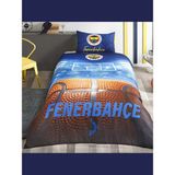 Taç Lisanslı Nevresim Takımı Fenerbahçe Basketbol Tek Kişilik - Renkli - 160 x 220 cm
