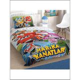 Taç Lisanslı Nevresim Takımı Harika Kanatlar Super Team Tek Kişilik - 100 x 150 cm - Renkli