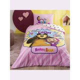 Taç Lisanslı Nevresim Takımı Masha The Bear Super Cute Tek Kişilik - Renkli - 160 x 220 cm