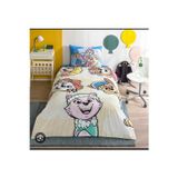 Taç Lisanslı Paw Patrol Cloud 120X200Cm Lastikli Çarşaflı Tek Kişilik Nevresim Takımı