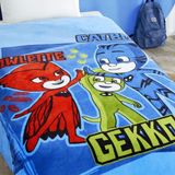 Taç Lisanslı Pj Masks Heroes 2 Battaniye Tek Kişilik - Renkli