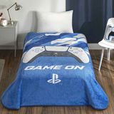 Taç Lisanslı Playstation Tek Kişilik Battaniye - 160 x 220 cm - Mavi