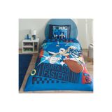 Taç Lisanslı Sonic Classic Pamuk Tek Kişilik Nevresim Takımı