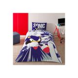 Taç Lisanslı Sonic Run Pamuk Tek Kişilik Nevresim Takımı