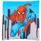 Taç Lisanslı Spiderman City 40x40 Kırlent Renkli/Baskılı