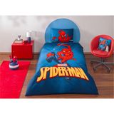 Taç Lisanslı Spiderman Classical Tek Kişilik Nevresim Takımı - Renkli - 160 x 220 cm