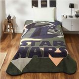 Taç Lisanslı Star Wars Evergreen Tek Kişilik Battaniye - 160 x 220 cm - Yeşil