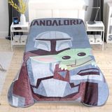 Taç Lisanslı Star Wars Mandalorian Battaniye - 160 x 220 cm - Renkli