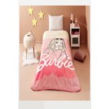 Taç Lisanslı Tek Kişilik Battaniye Barbie Malibu