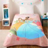 Taç Lisanslı Tek Kişilik Çocuk Battaniye (160X220)-Princess Fun Together