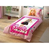 Taç Lisanslı Tek Kişilik Nevresim Takımı Barbie Çek Canlandır - Pembe - 160 x 200 cm