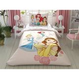 Taç Lisanslı Tek Kişilik Nevresim Takımı Dısney Prıncess Gırl Power - Sarı - Mavi - 160 x 220 cm