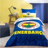 Taç Lisanslı Tek Kişilik Nevresim Takımı Fenerbahçe Palamut - Sarı - Lacivert - 160 x 200 cm