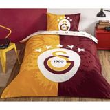 Taç Lisanslı Tek Kişilik Nevresim Takımı - Galatasaray - 160 x 220 cm - Sarı - Kırmızı