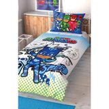 Taç Lisanslı Tek Kişilik Nevresim Takımı Pj Masks - Yeşil - 160 x 220 cm
