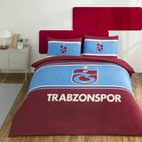 Taç Lisanslı Trabzonspor Arma Pamuk Çift Kişilik Nevresim Takımı - Renkli