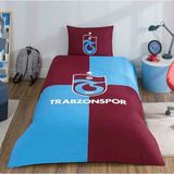 Taç Lisanslı Yeni Sezon Trabzonspor Efsane Tek Kişilik Nevresim Takımı - Bordo - Mavi - 160 x 220 cm