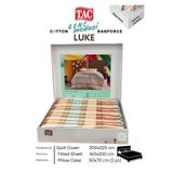 Taç LUKE Turuncu Ranforce Genc modasi Cift Kişilik Nevresim Takım 200x220 cm