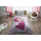 Taç Masha And Bear Lisanslı Tek Kişilik Nevresim Takımı