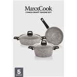 Taç MaxxCook 5 Parça Granit Tencere Seti