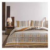 Taç Merald Flanel Çift Kişilik Nevresim Takımı Bej - 200 x 220 cm - Açık Kahverengi