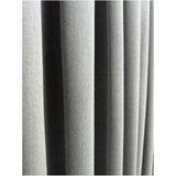 Taç Meyra Mat Pamuklu Gri Fon Perde 1/3 Sık Pile - 160 x 280 cm