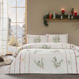 Taç Mistovia Glow Ranforce Çift Kişilik Nevresim Takımı Beyaz - 200 x 220 cm