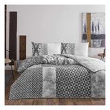 Taç Mısty Flanel Çift Kişilik Nevresim Takımı Gri 200 x 220 cm Desenli Pamuk Kumaş