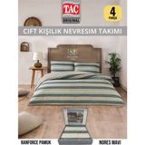 Taç Nores Maviranforce Çift Kişilik Nevresim Takımı 200X220 cm - 200 x 220 cm