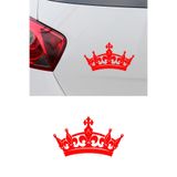 Taç Oto Sticker - Kraliyet Tacı Araba Cam Sticker - Araç Aksesuar 15x8cm
