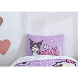 Taç Out Zorluteks 2'li Kuromi Model % 100 Pamuk Kumaş Yastık Kılıfı 50X70 cm Çif Taraflı Baskı - Mor - 50 x 70