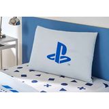 Taç Out Zorluteks Playstation Desenli % 100 Pamuk Kumaş Yastık Kılıfı 50X70 cm Çif Taraflı Baskı - Açık Mavi - 50 x 70