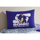 Taç Out Zorluteks Sonic Model % 100 Pamuk Kumaş 2'li Yastık Kılıfı 50X70 cm Çift Taraflı Baskı - Lacivert - 50 x 70