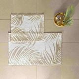Taç Pamuklu 2'li Banyo Paspas Seti Palm ( Bej ) - 60 X 100 CM